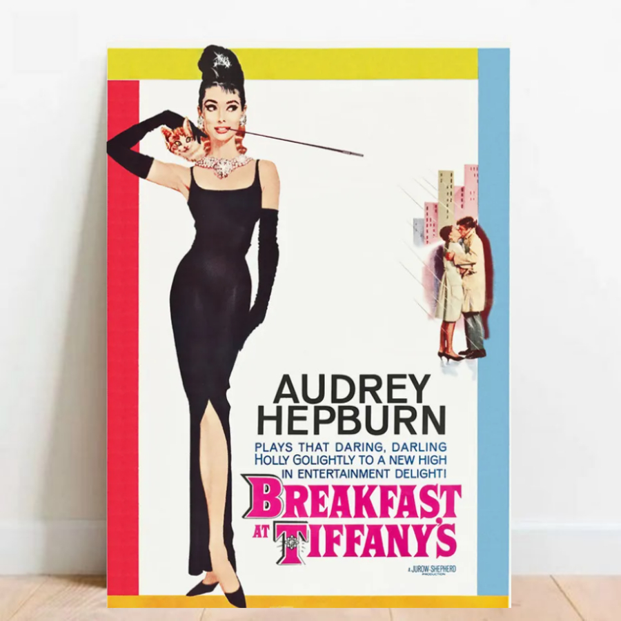 Quadro Placa Decorativa Audrey Hepburn Vintage Atriz Cantora 09