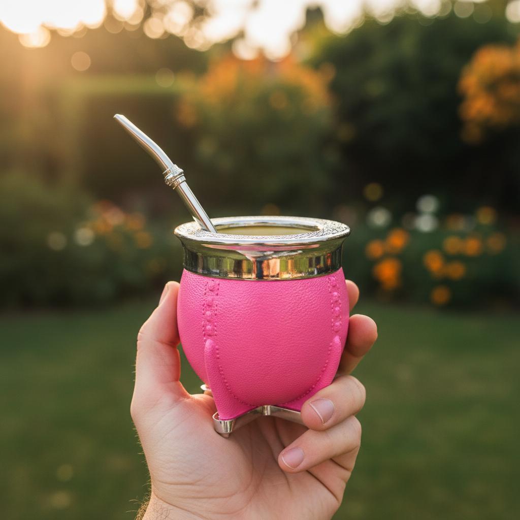 Cuia Imperial Premium p/ Chimarrão e Tererê -Com Bordas Dourada ou Prateada Fácil de Limpar - Escolha sua Cor