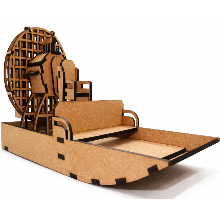 Miniatura Airboat Pantanal 3D em MDF – Modelismo e Decoração