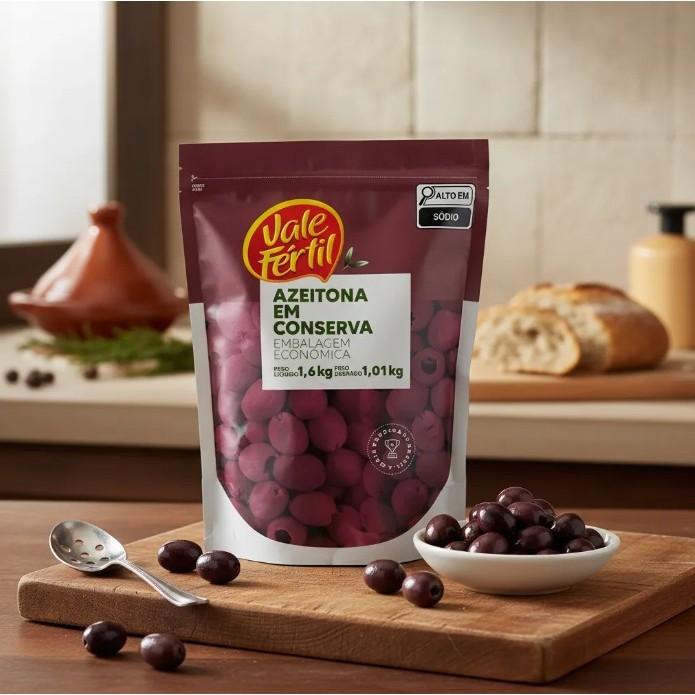 Azeitona Preta Sem Caroço 1 kg — imagem 2 de 2