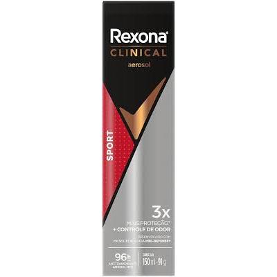 Desodorante Masculino Rexona Men Clinical Sport  Aerosol 150ml