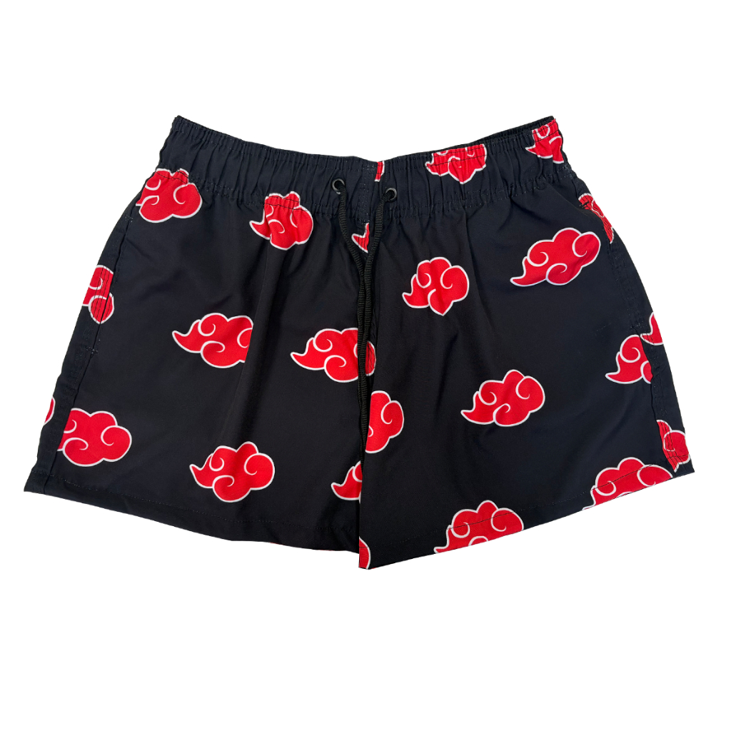 Short Feminino Elastano Naruto Akatsuki Patricinha Moda Praia em Oferta na Shopee