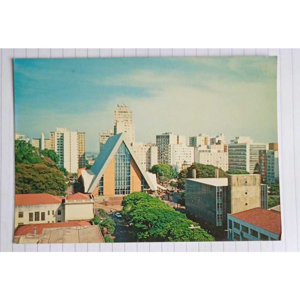 Cartão Postal Antigo – Londrina (PR), Igreja Matriz –1974