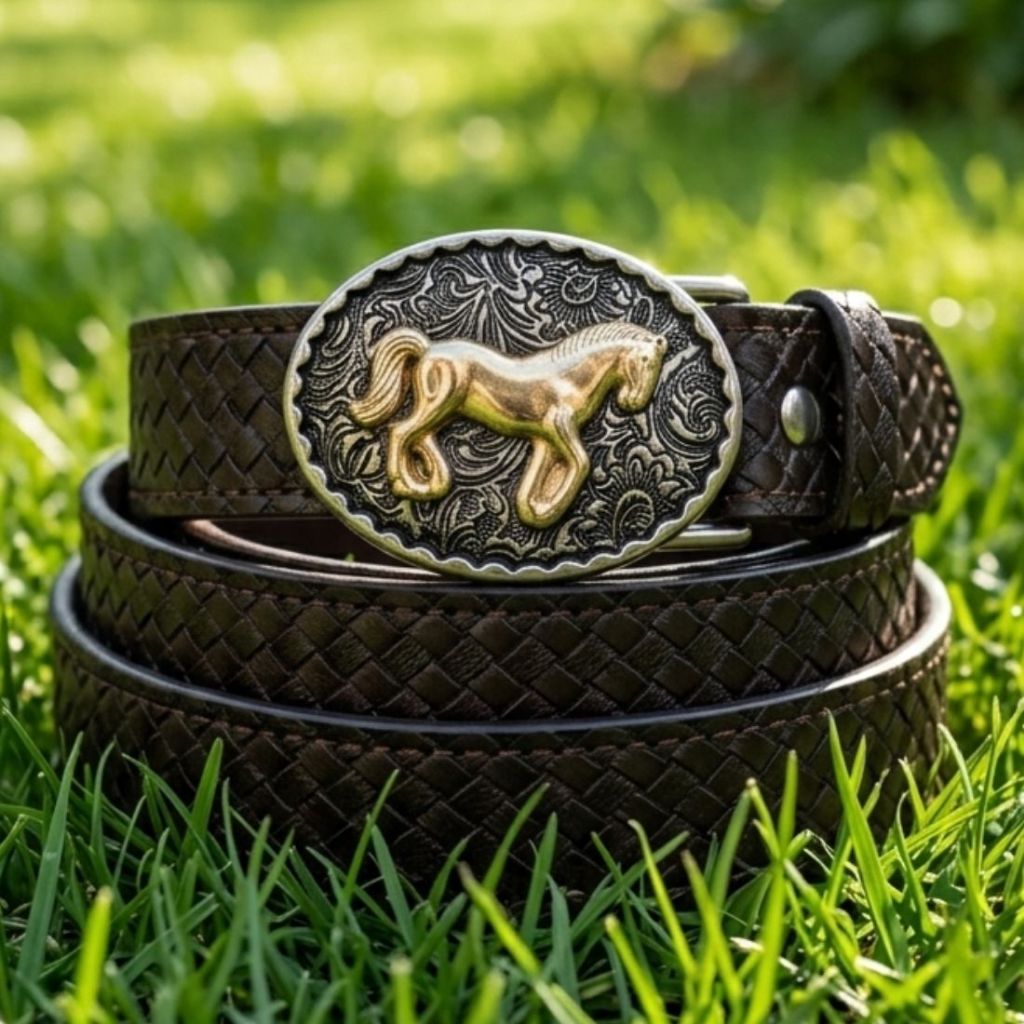 Cinto Infantil Fivela Country Menino Menina Festa Junina Criança Peão Bebê Completo