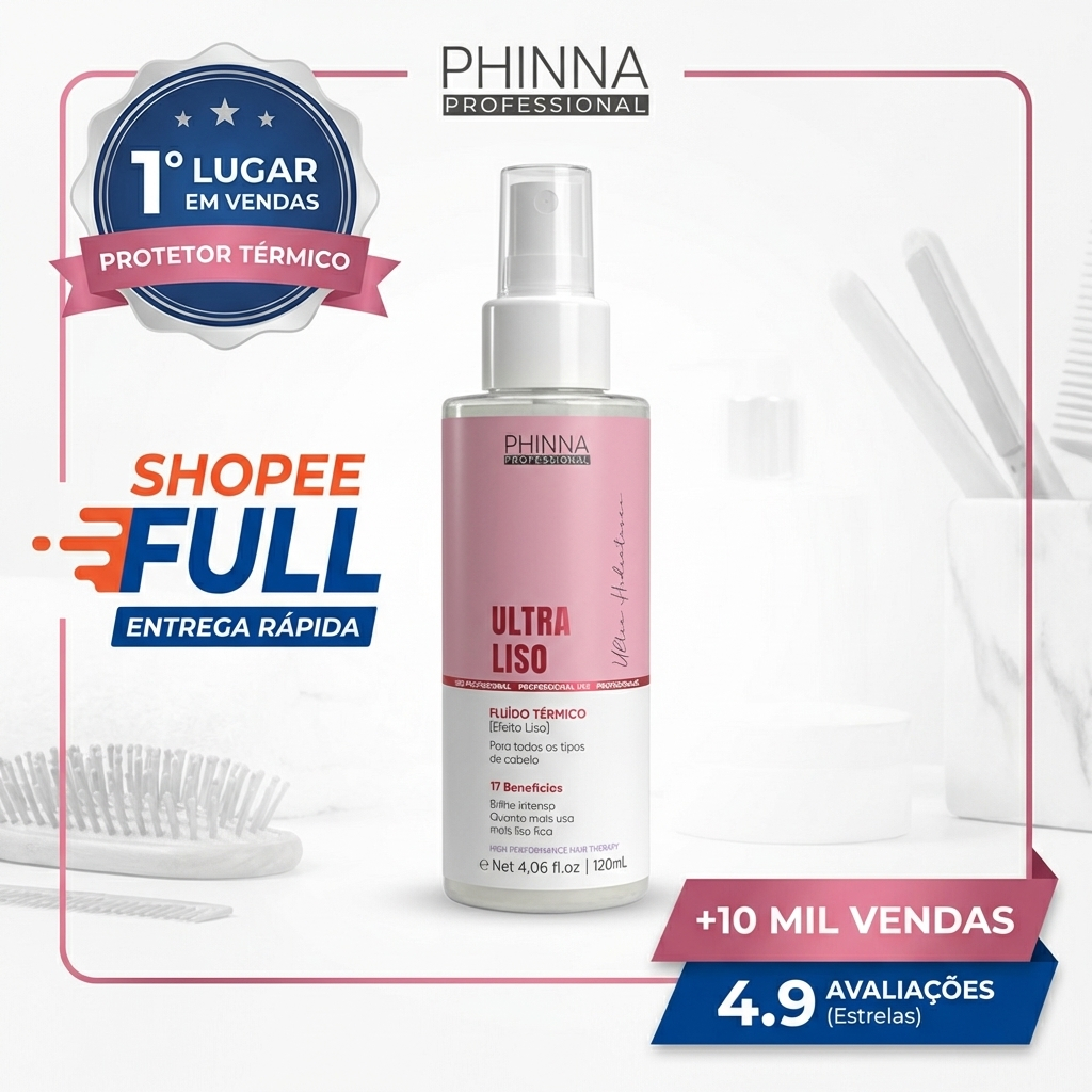 Protetor Térmico Ultra Liso Brilho e Antifrizz 120mL