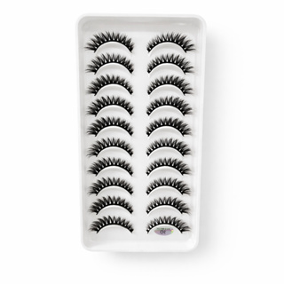 Cilios 3D MINICAT - Cartela com 10 pares em Oferta na Shopee