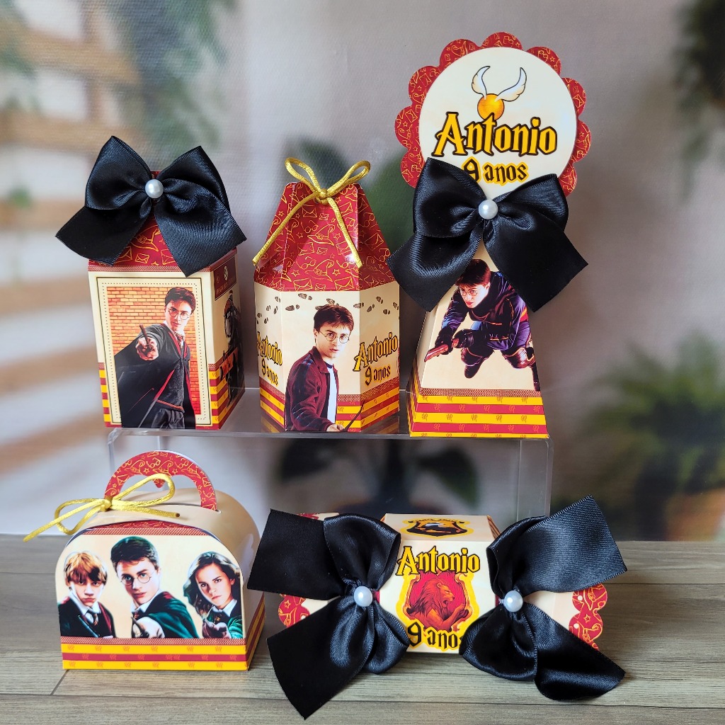 Kit Festa Personalizado Harry Potter - DESMONTADO - Lembrancinhas de Aniversário Infantil