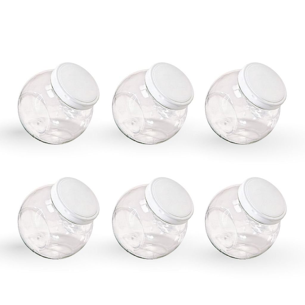 Kit 6 Potes Baleiros 1200ml Plástico Tampa Branca Rosca em Oferta na Shopee