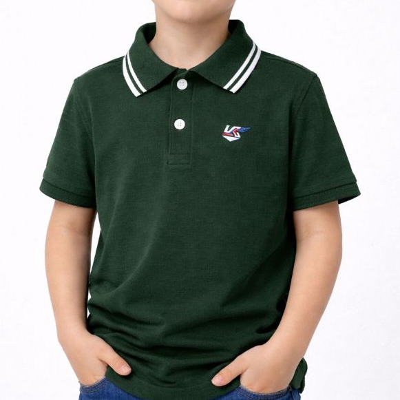 Camisa Gola Polo Infantil 100% Algodão Para Menino Do 1 Ao 14 Anos