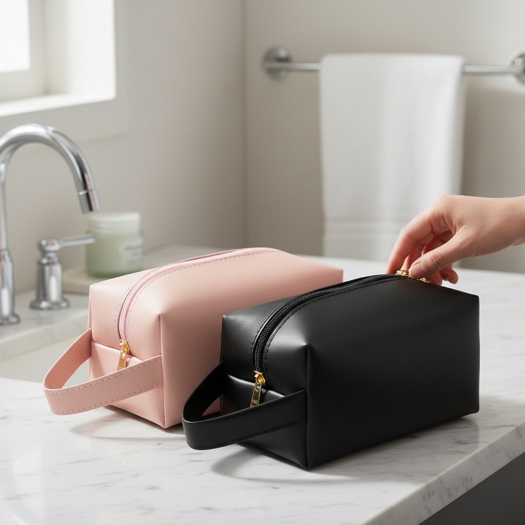 Kit 2 Bolsa feminina Necessaire Organizadora pequena maquiagem acessorios