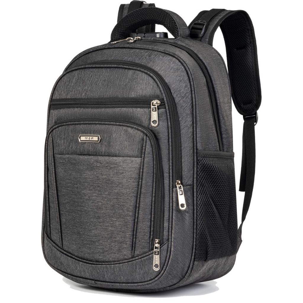 Esta mochila masculina reforçada e de grande capacidade é adequada para o trabalho, futebol e viagens.-1120