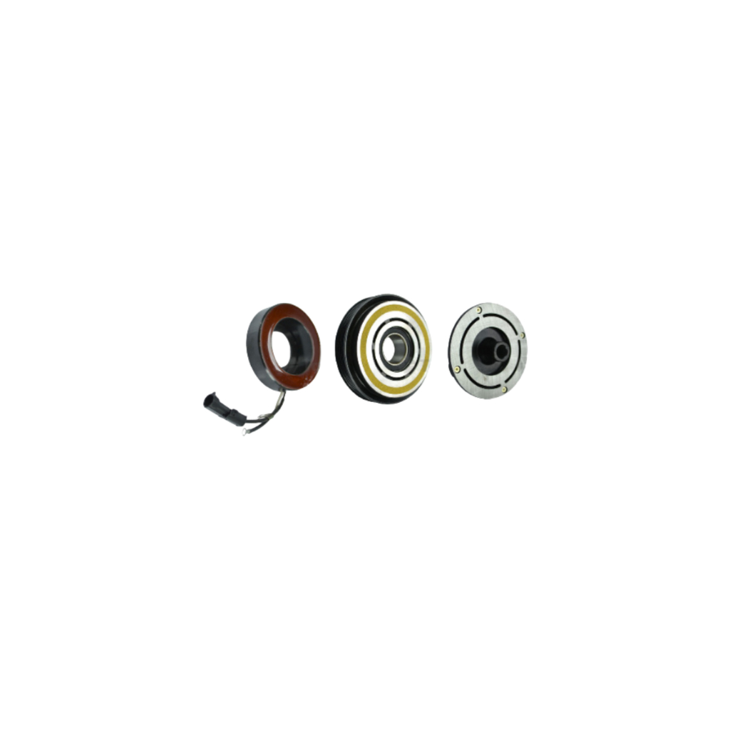 KIT EMBREAGEM COMPRESSOR AR CONDICIONADO 12V DENSO 10S15 NEW HOLLAND COM POLIA 4PK (ACD)