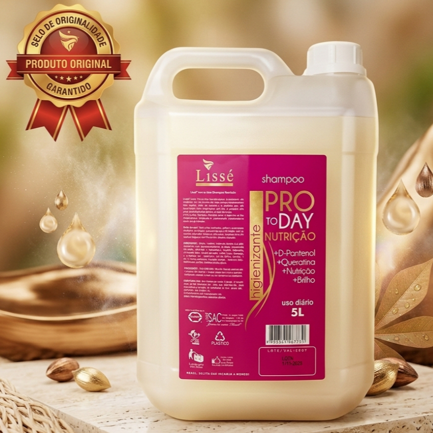 Lissé  Shampoo ProToday Nutrição 5 Litros Salão Lavatório