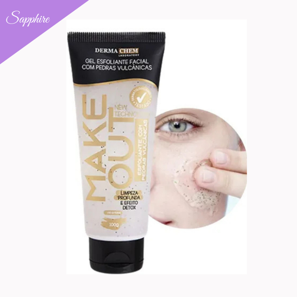 Gel Esfoliante Facial Make Out Dermachem - Pedras Vulcânicas