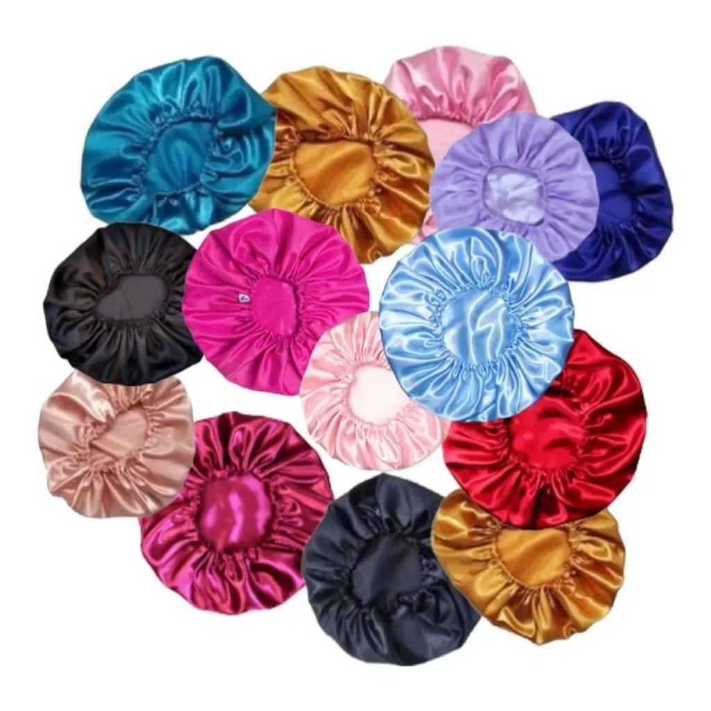 Touca de Cetim Anti Frizz para cozinha banho e dormir preserva hidratação Sortida em Oferta na Shopee