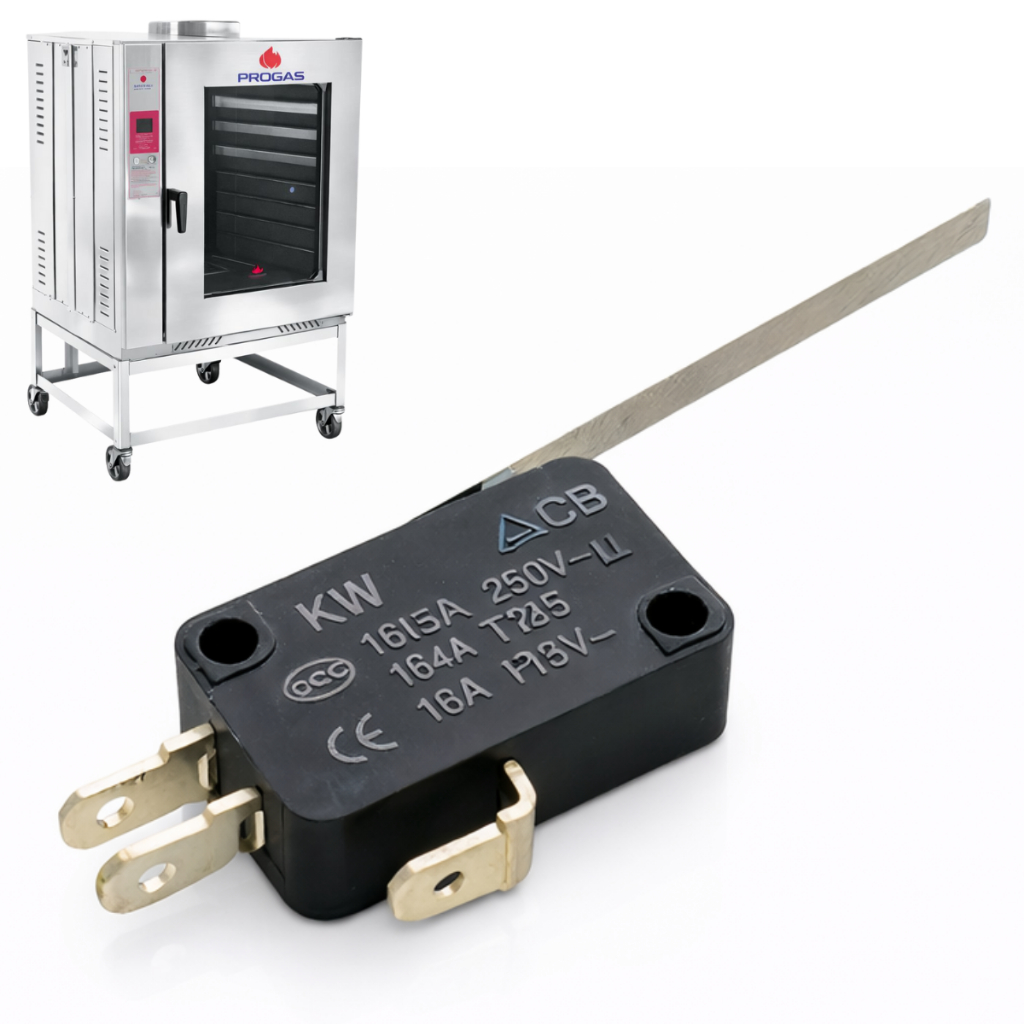 Micro Chave Fim De Curso Haste Longa 16a 250v Para Forno Progás