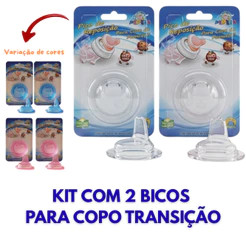 Kit 2 Bicos de Reposição Macio para Copo de Transição Infantil – Seguro e Confortável
