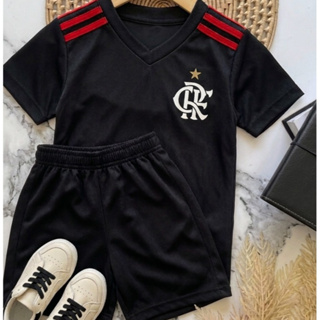 CONJUNTO CAMISA+BERMUDA DE DRYFIT MASCULINO INAFNTIL INFANTOJUVENIS DO 2 AO 14 ANOS em Oferta na Shopee