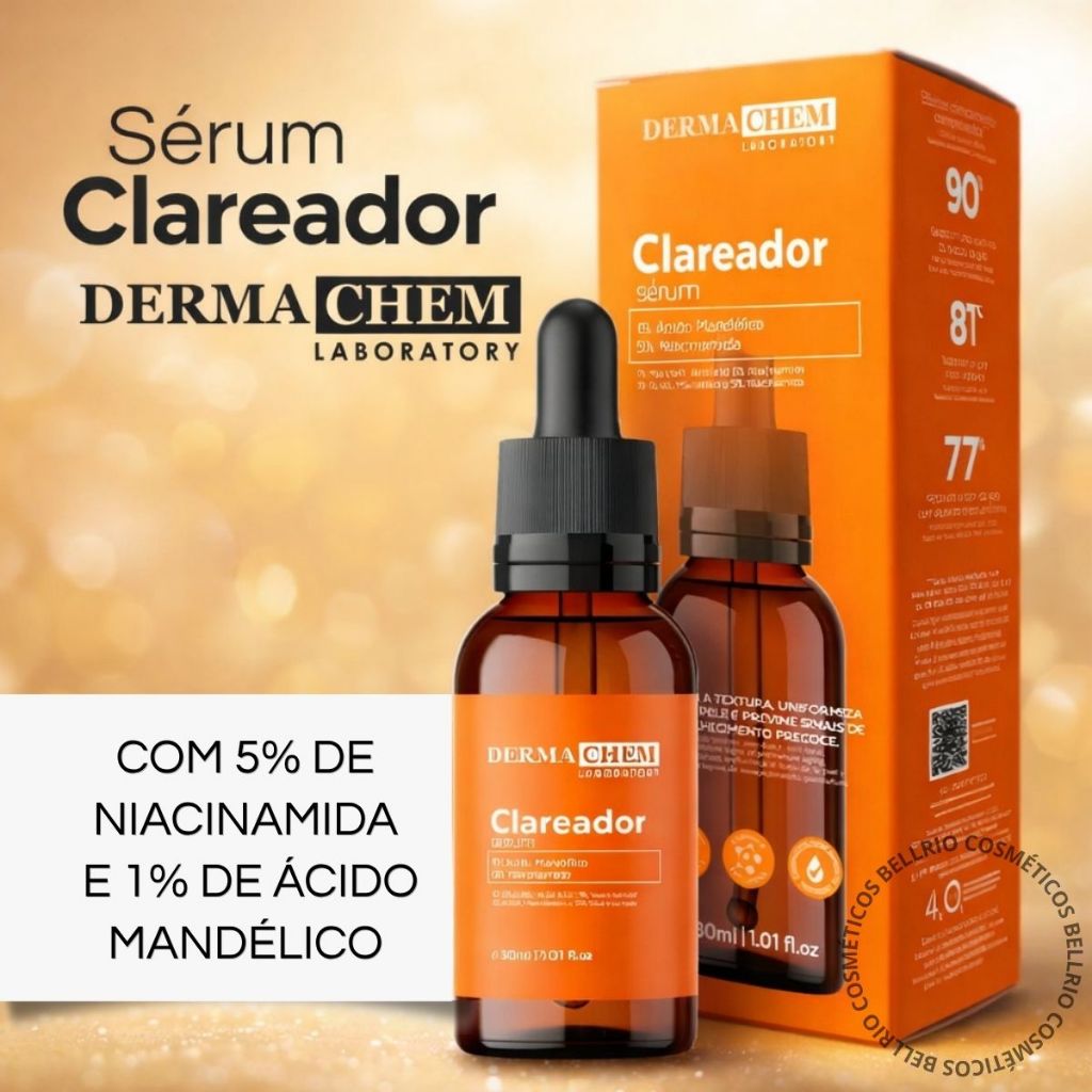 Sérum Facial Dermachem Niacinamida Reduz Marcas Escurecidas e Uniformiza o Tom da pele 30ml em Oferta na Shopee