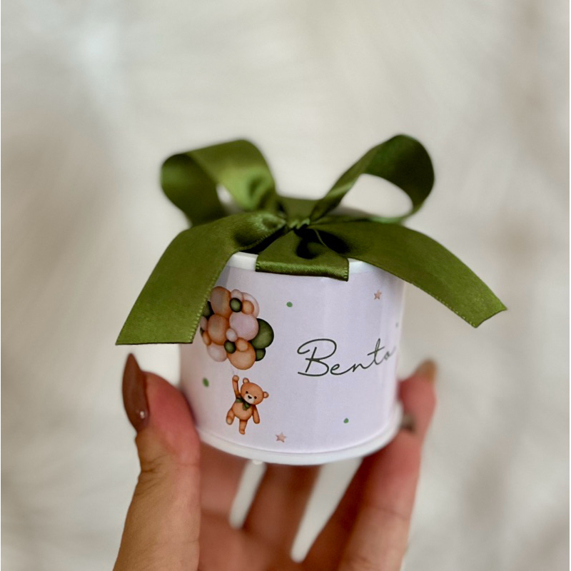 Kit tubolatas personalizadas URSINHO • Lembrancinha maternidade | chá de bebê • 5x6 Fazemos qualquer tema