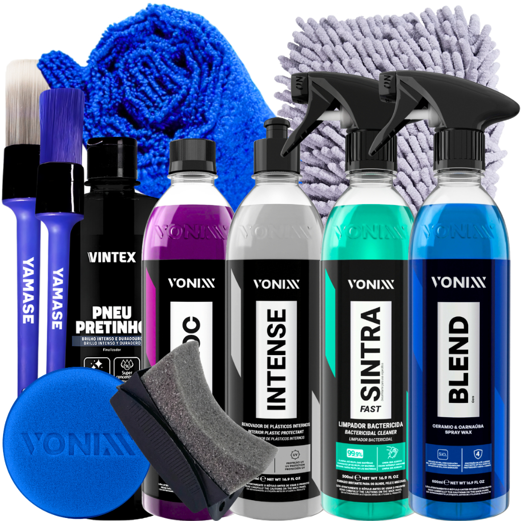 Kit Completo para Estética Automotiva Blend Spray Vonixx