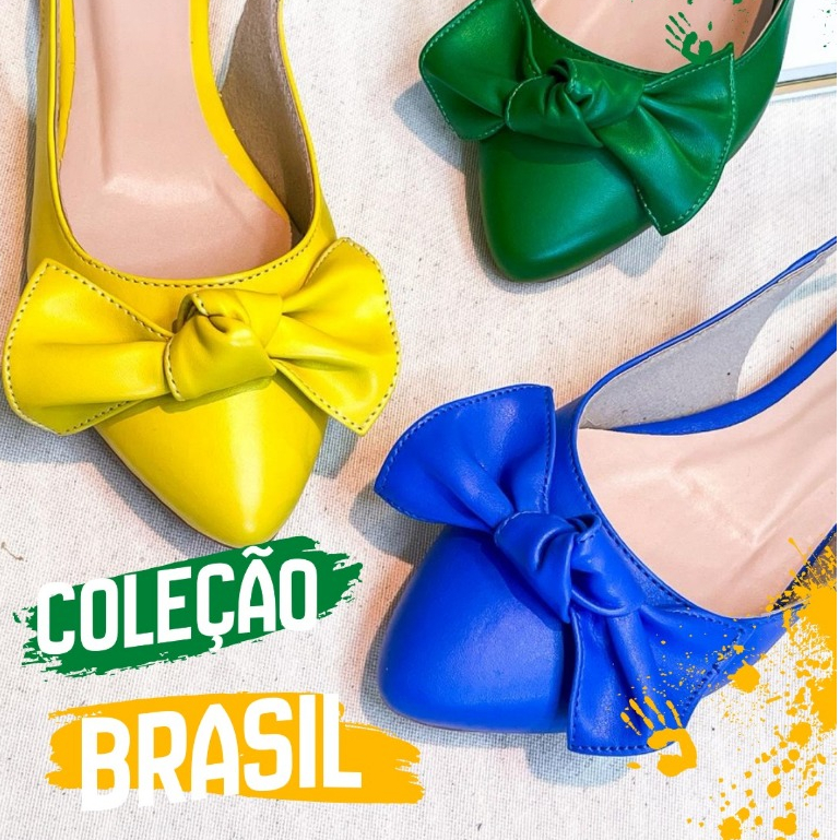 Sapatilha e slingbacks Feminina Copa do Mundo 2026 - Edição Limitada Brasil