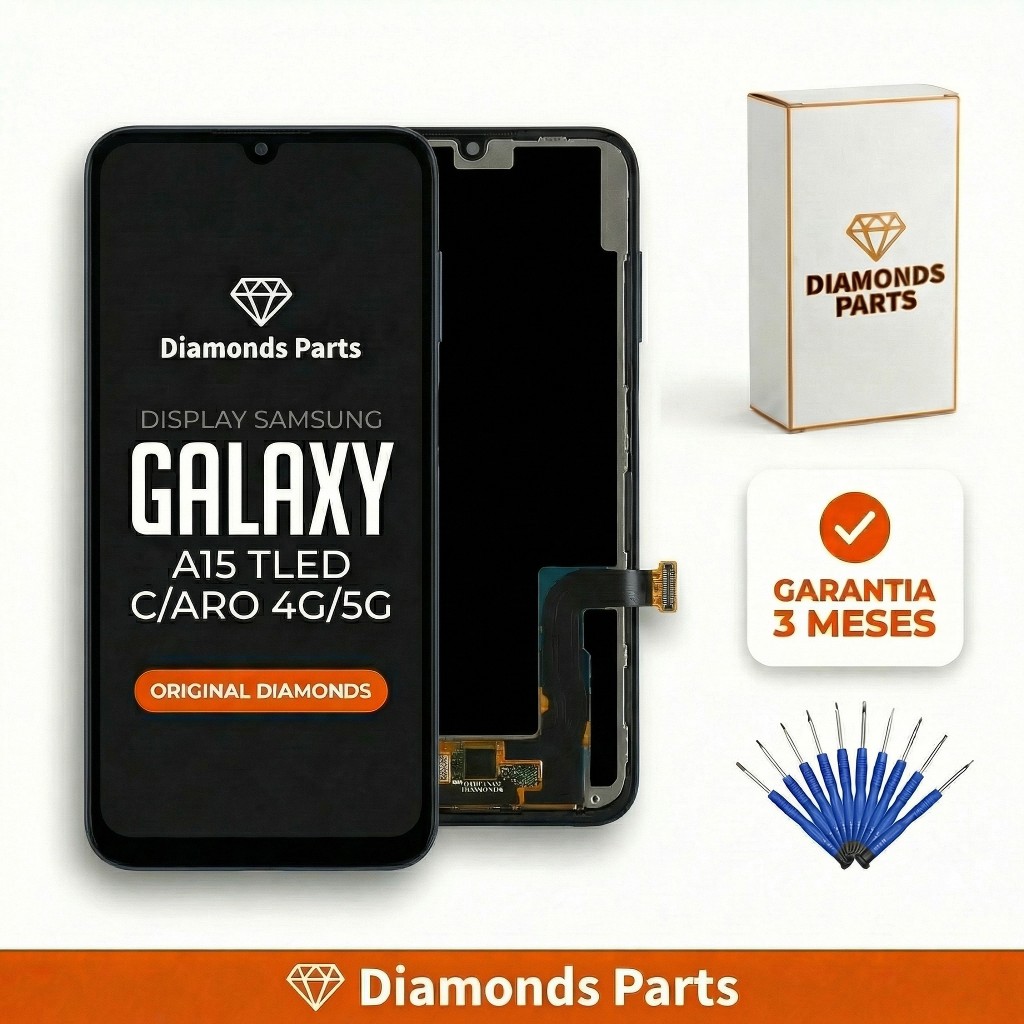 Tela Display Frontal A15 4G 5G COM ARO /SEM ARO - DIAMONDS ORIGINAL