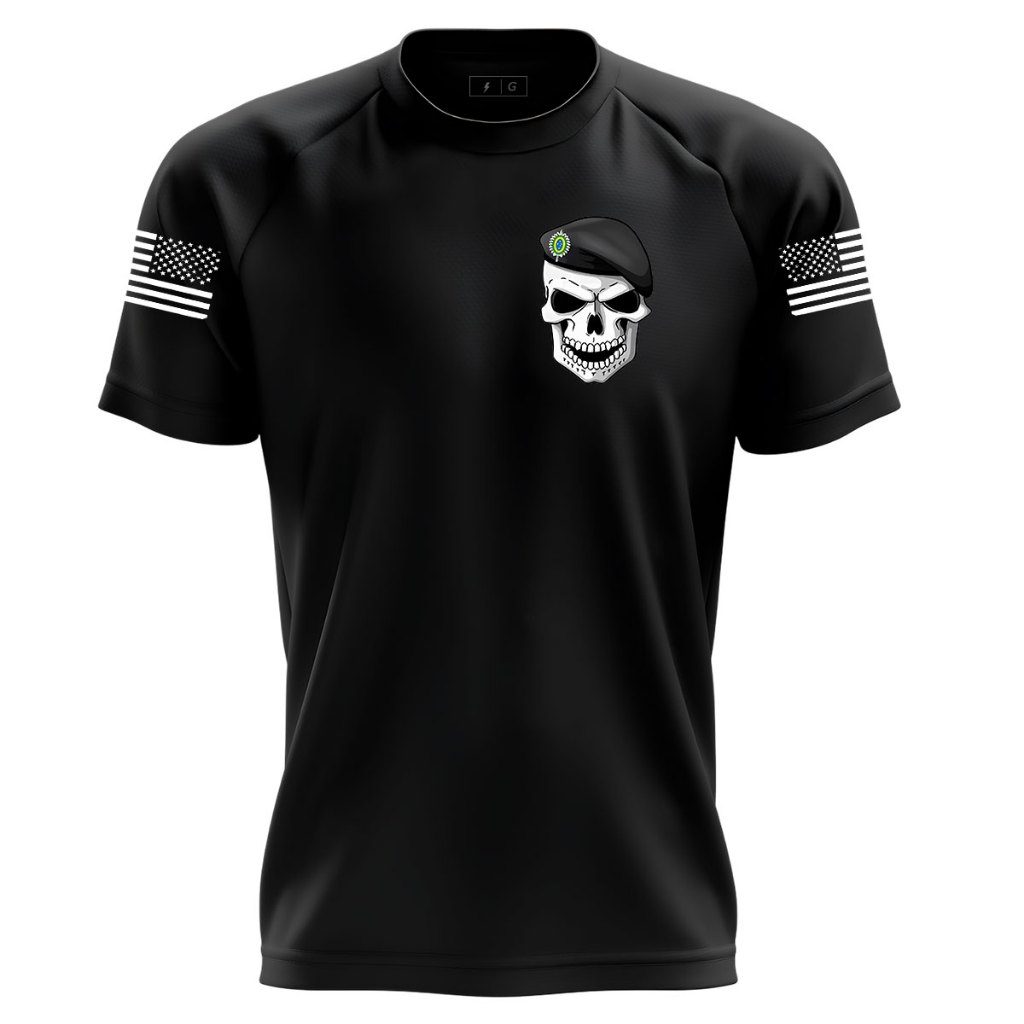Camiseta Dry Fit Original Muscle Fit Masculina Nova Bope Fantasma p/Treino