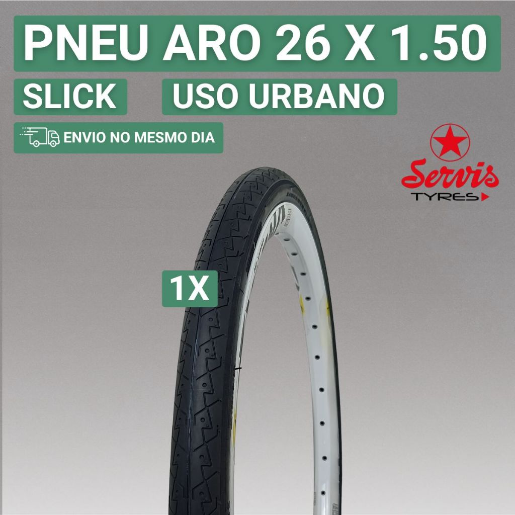Pneu Aro 26 Pneu de Aro 26 Peneu aro 26 1.50 Jazz Slick Pneu aro 26 Bicicleta Servis Tyres