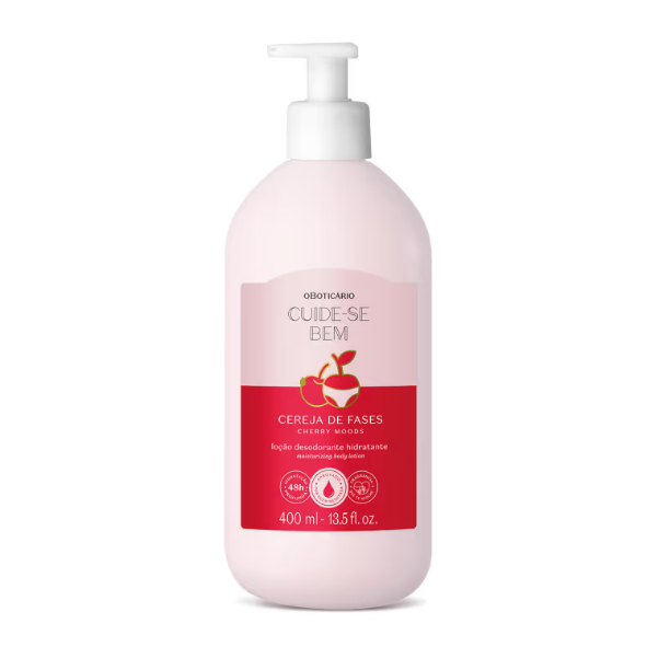 Loção Desodorante Hidratante Corporal Cuide-se Bem Cereja De Fases 400ml