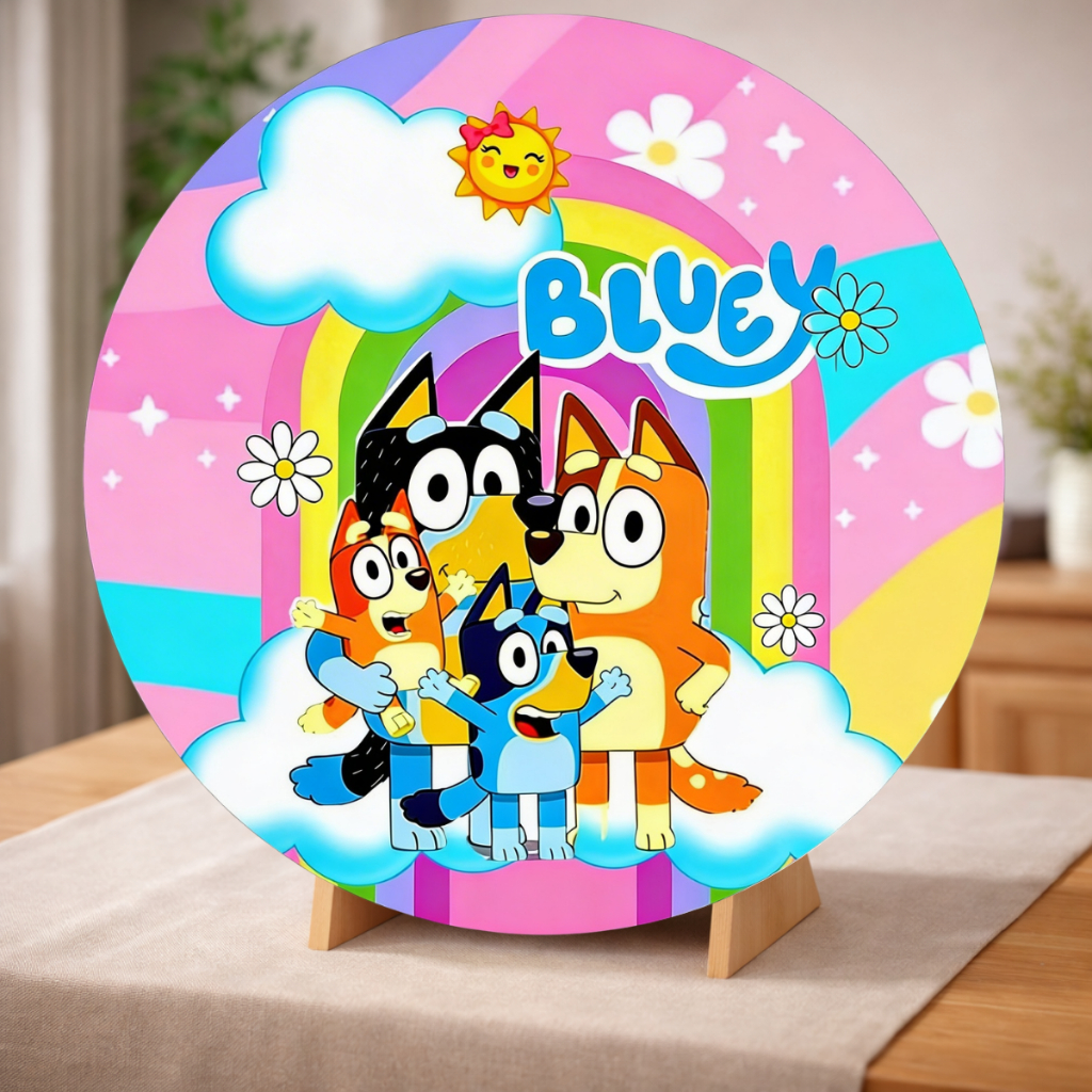 Painel Redondo BLY 50x50 Cm Festa Com Elástico