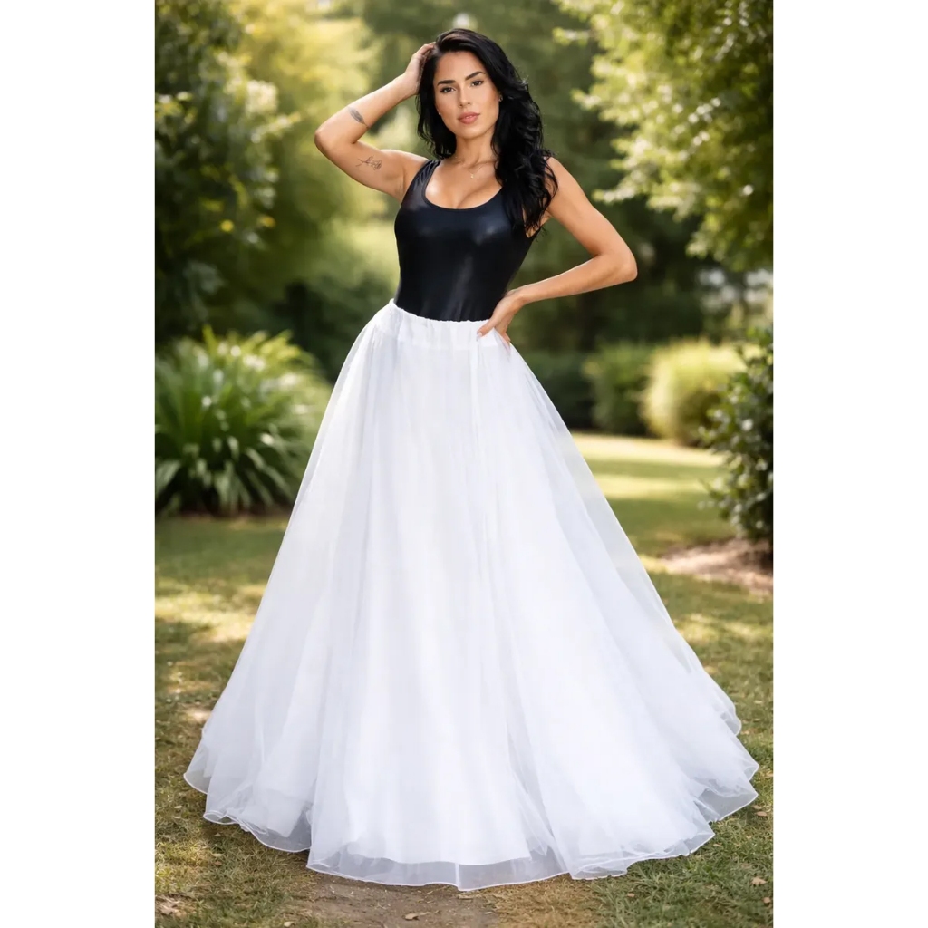 Saiote De Armação Para Vestidos De Noiva Festas Modelo Godê