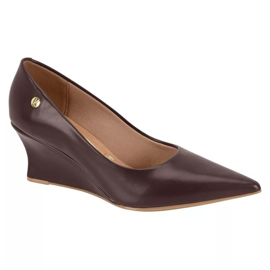 Sapato Scarpin Feminino Vizzano Salto Anabela Casual Social