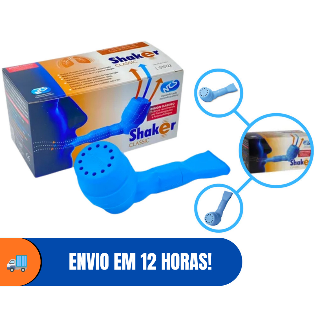 Exercitador Respiratório Fisioterapia Shaker Classic NCS Aparelho Pulmonar