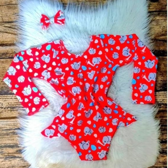 Maiô Infantil ; Baby ; e  Juvenil + Laçinho 6 meses a 12 anos