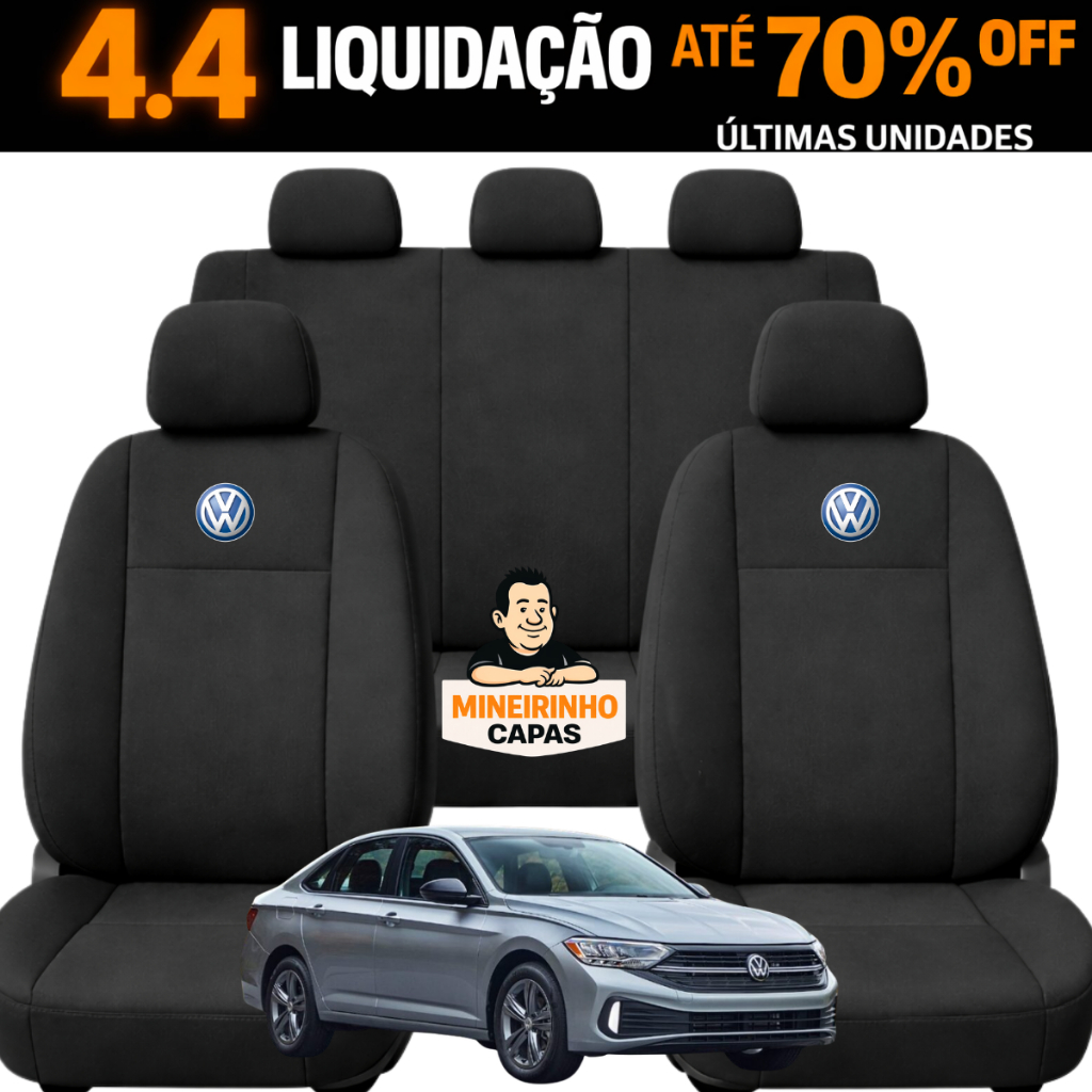 Capa Banco Carro Volkswagen Tecido Original Grosso Jetta Polo Virtus Voyage + Brinde