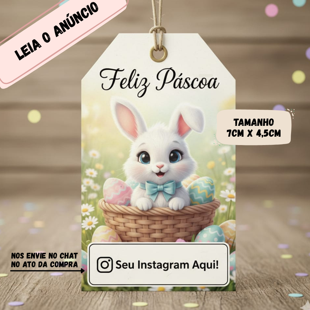 50 / 100 / 150 Tag de Páscoa - Tag para embalagens de Páscoa - Tag para caixa de Ovo Páscoa50 / 100 / 150 em Oferta na Shopee