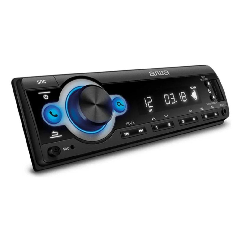Auto Rádio Aiwa 4x25W Bluetooth USB SD MP3 SWC Controle Volante Bivolt