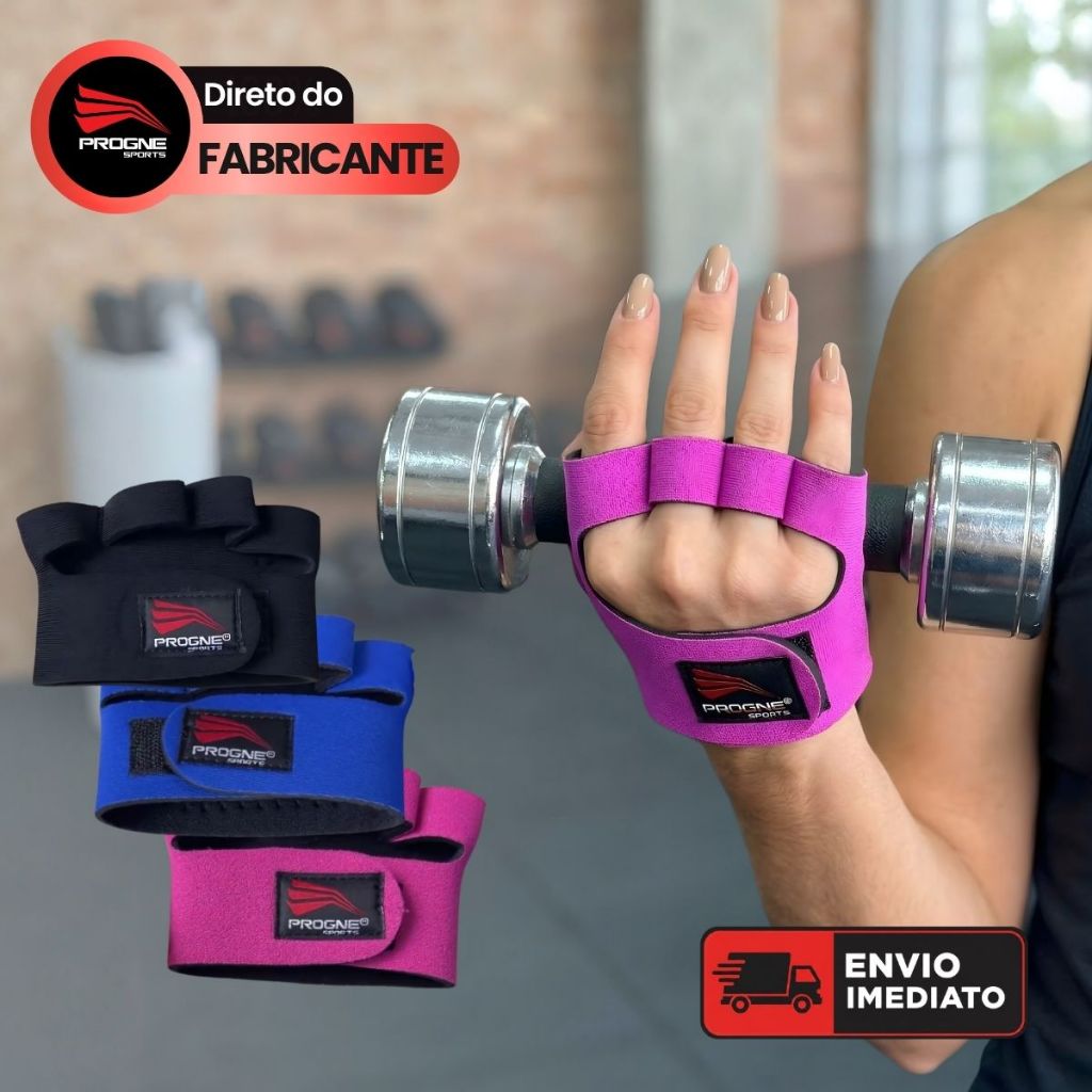 LUVAS TREINO MINI PALMA NEOPRENE PREMIUM UNISSEX - ACADEMIA MUSCULAÇÃO CROSSFIT - PROGNE SPORTS