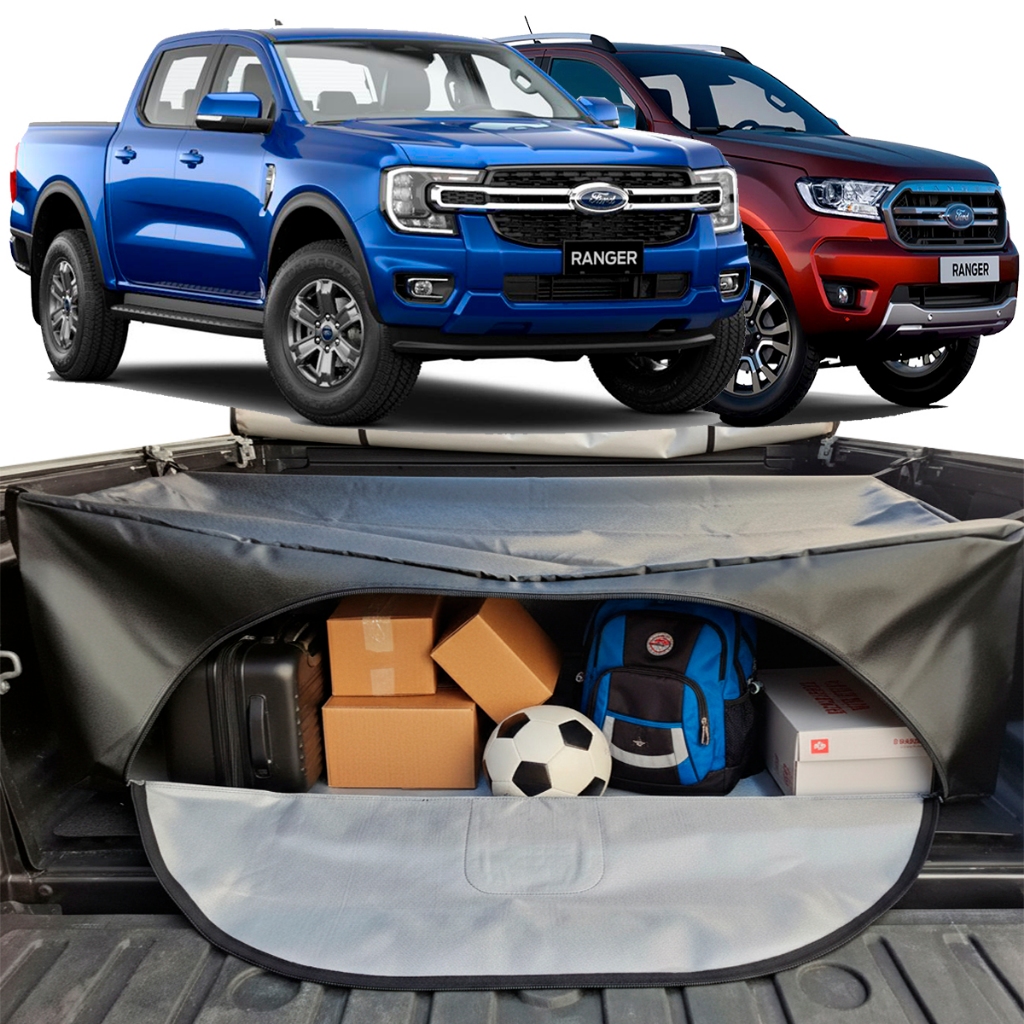 Bolsa Caçamba Ford Ranger 420 Lts Maleiro Bagageiro Organizador Instala Fácil Sem Furar a Caçamba