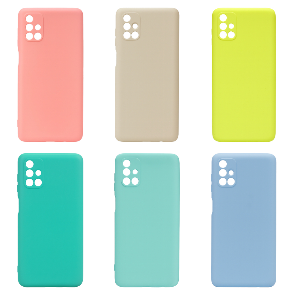 Capa Compatível com M51 Silicone Aveludada Anti Impacto Proteção de Câmera Kit 2 Kit 3