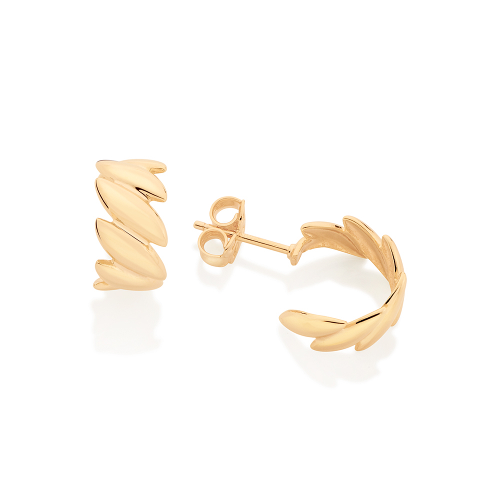 Brinco Rommanel Argola Navetes Banhado a Ouro 18K - Cód. 527091
