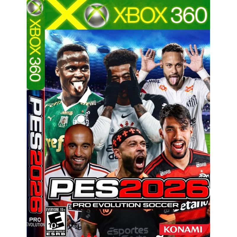 Pes 2026 Brasileirão atualizado Xbox 360