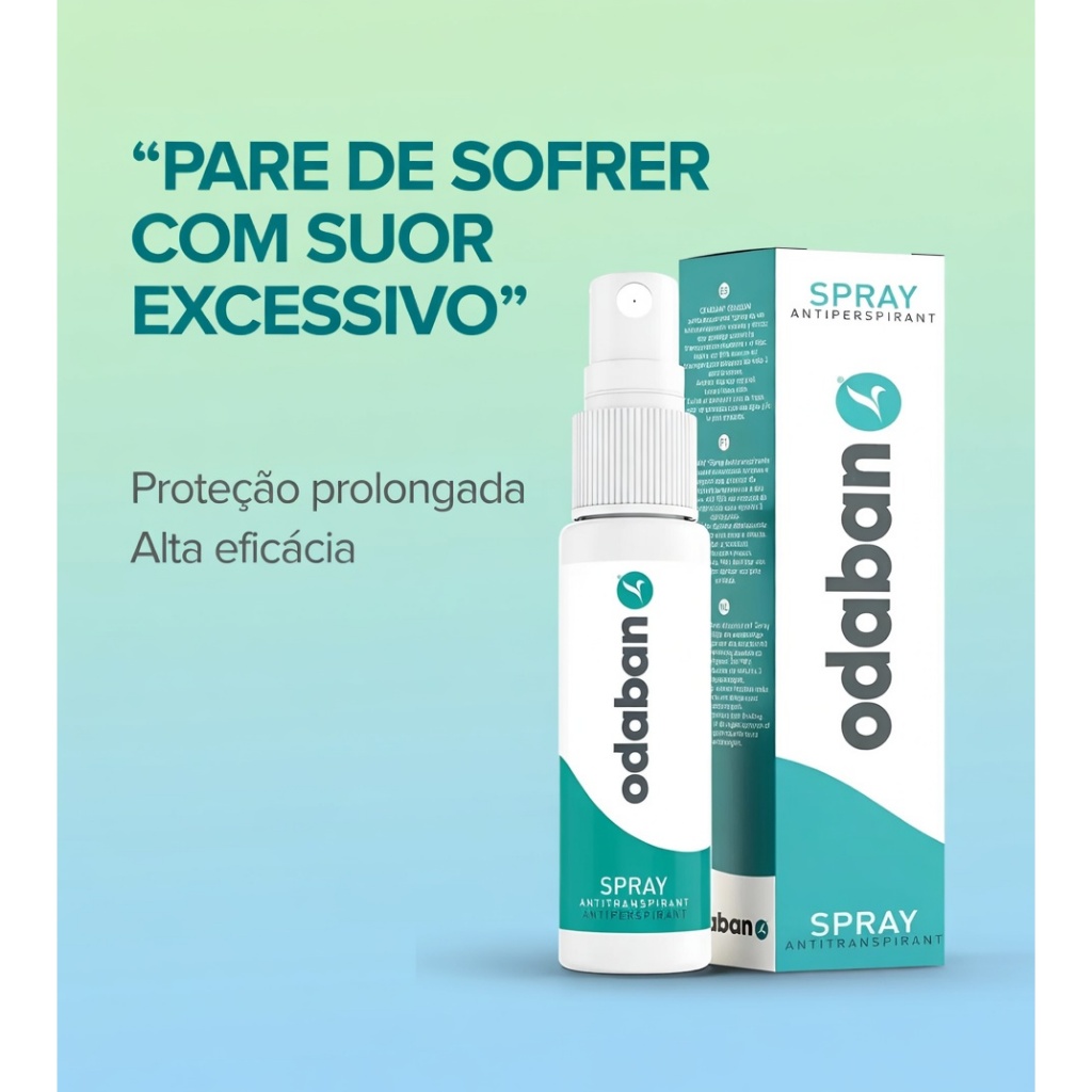 Odaban Spray - Solução Para Hiperidrose (suor Excessivo) em Oferta na Shopee