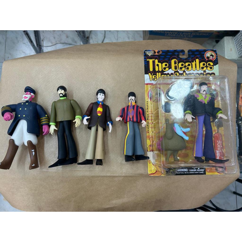 Lote Completo Action Figures Beatles Yellow Submarine McFarlane - Paul McCartney John Lennon Ringo Starr George Harrison