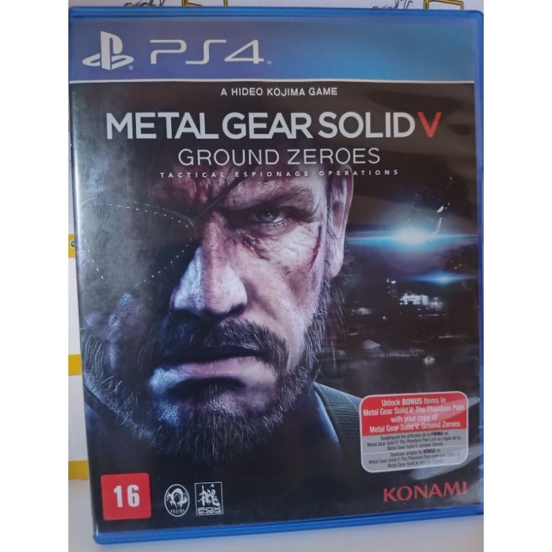 Metal Gear Solid V Gound Zeroes.,,Ps4