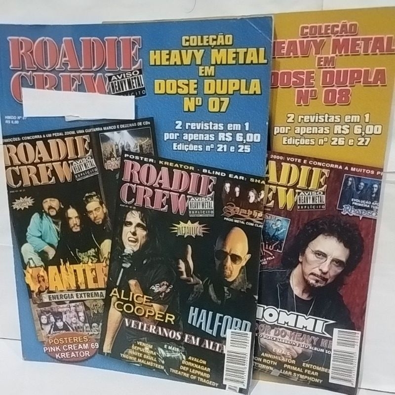 Revista Roadie Crew Dose dupla Kit com Duas.
