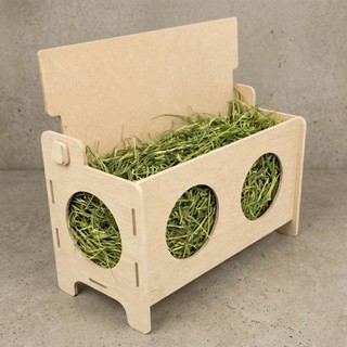Porta Feno Comedouro para Roedores em MDF 3mm Cru
