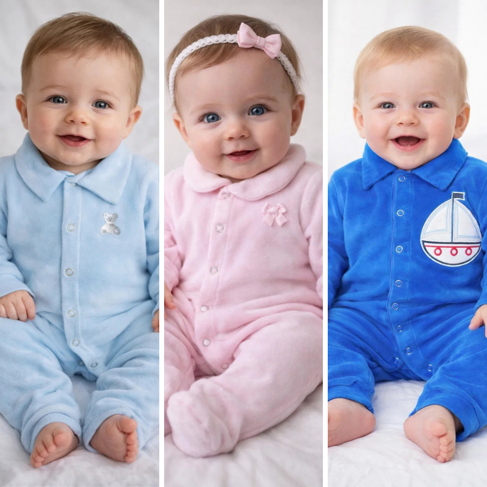 Macacão Bebê Plush  | Macacão Bebe Menino e Macacão Bebe Menina Quentinho e Macio do RN ao G