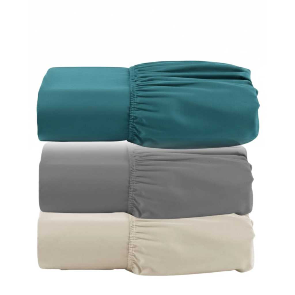 Kit 3 Lençol Avulso Elástico Mini Berço Percal 400 Fios Cores Variadas em Oferta na Shopee